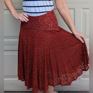 Moulinette Soeurs Nolana Lace Overlay Skirt